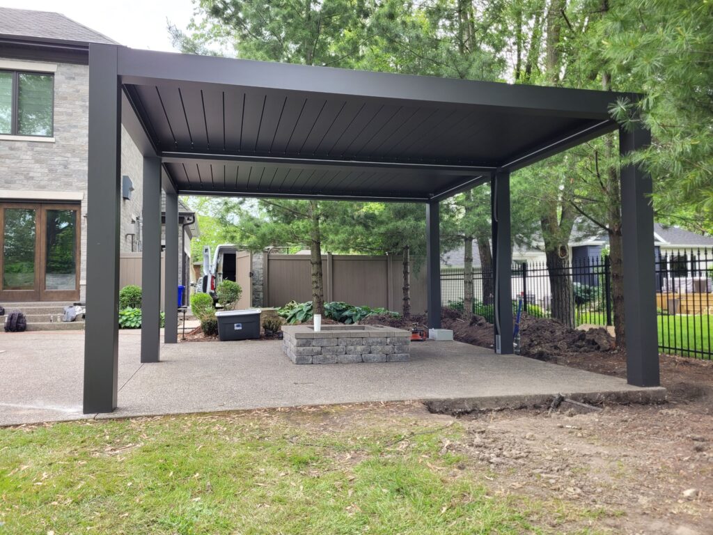 Pergolas with Roof Panels – Stylish & Durable Outdoor Protection
