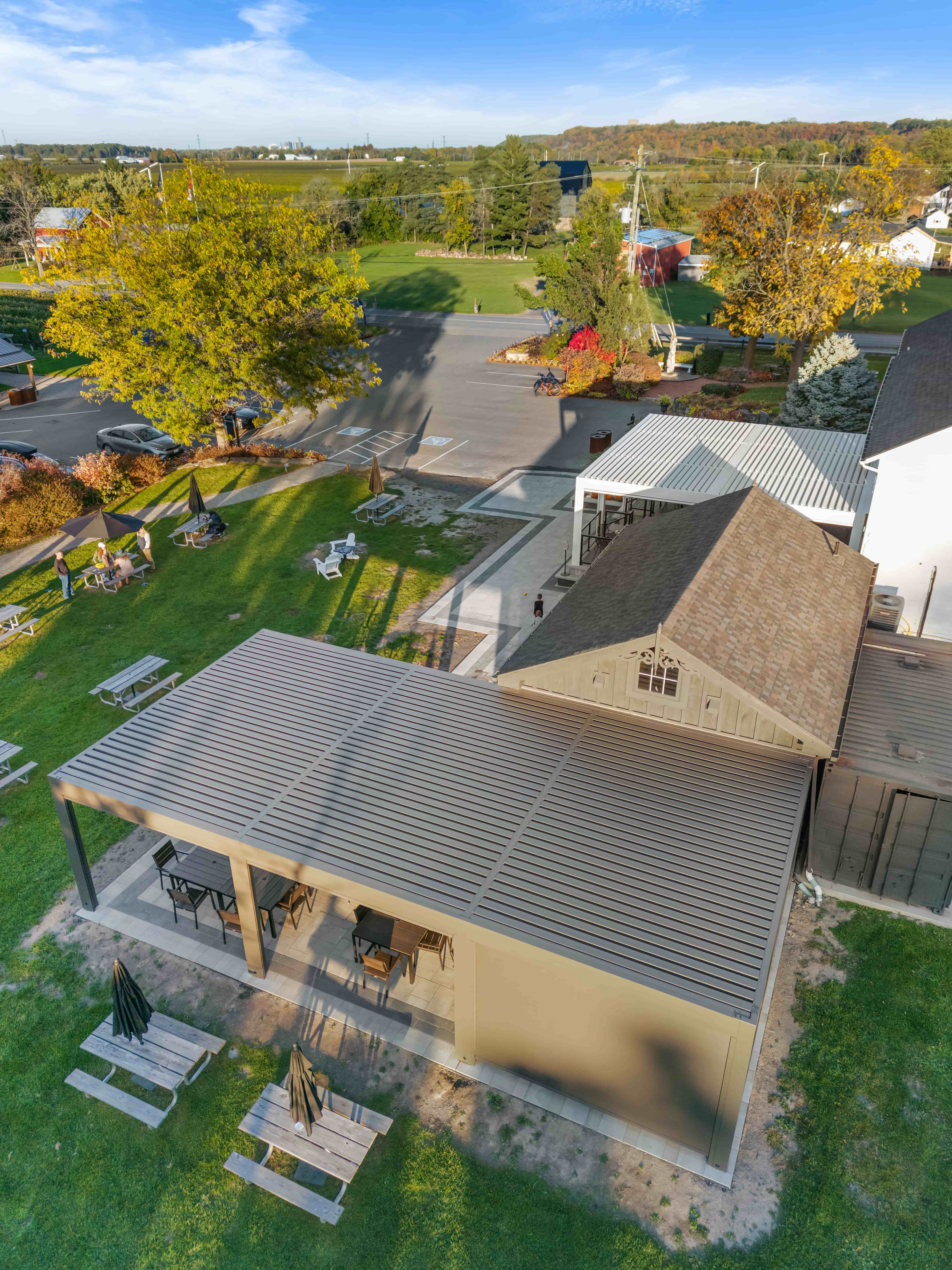 Dual Pergola Dining Terrace