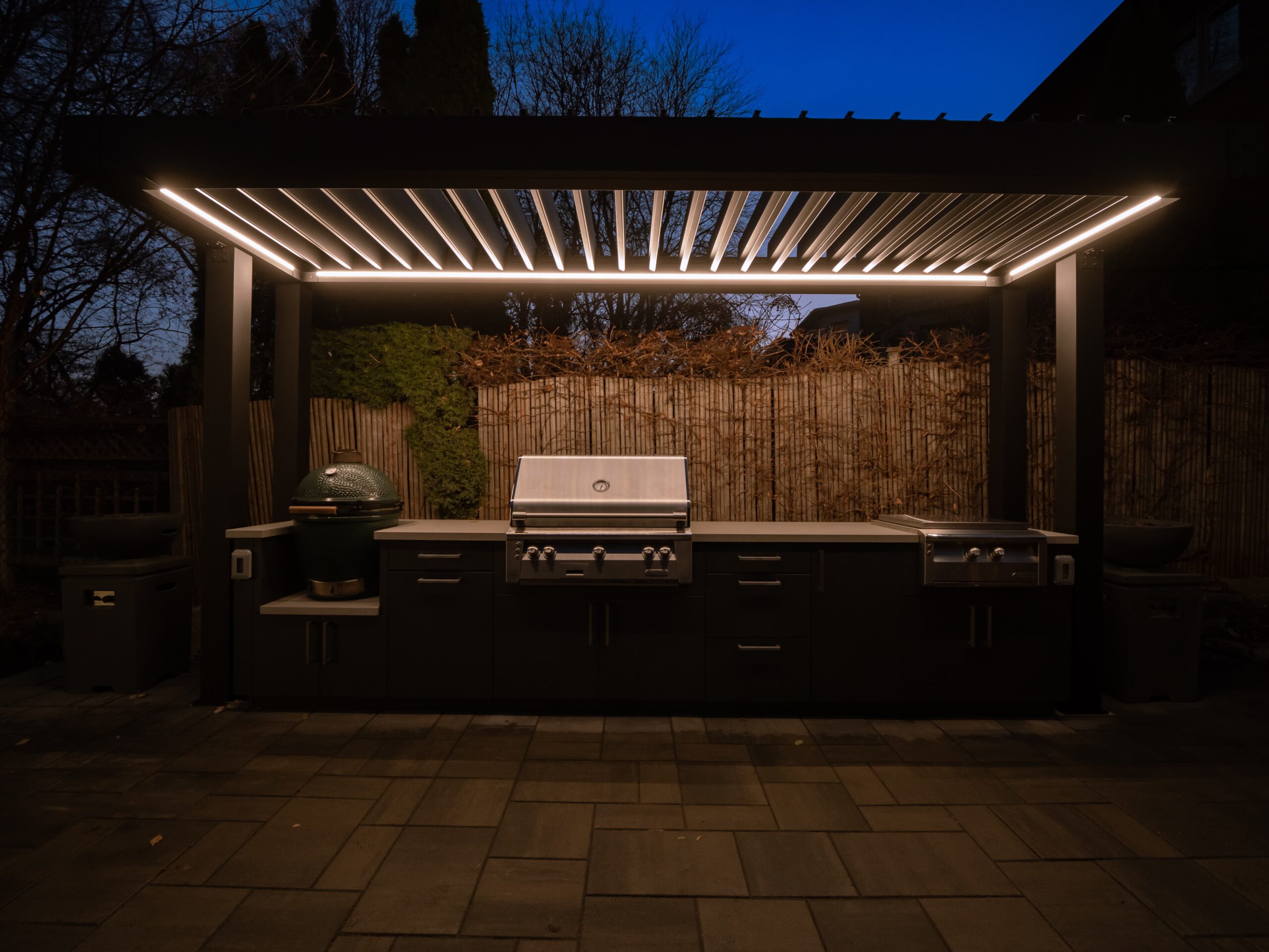 Custom Size BBQ Pergola Solutions for Outdoor Kitchen Cooking Spaces - Image 1